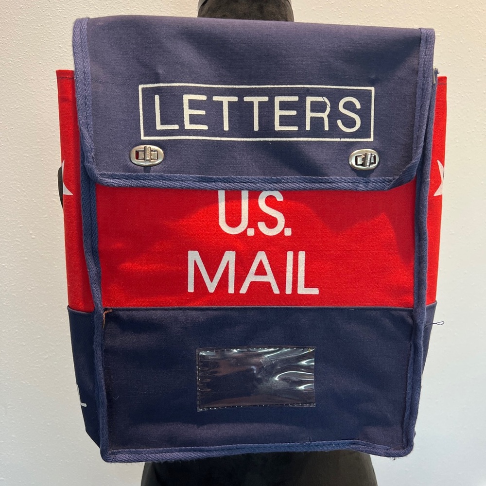 US Mail Letters Vintage Canvas Backpack Bag